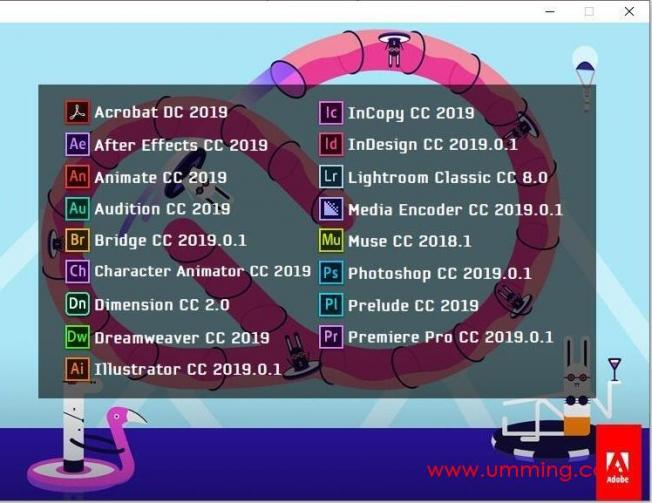 Adobe CC 2019全家桶大师版 V9.4.1免激活特别完美破解版下载